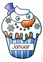 Vorschau - Mal- und Bastelvorlagen - Geburtstagskalender Klasse – Cupcakes | Bastelvorlage fürs Klassenzimmer - Seite 2