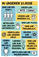 Vorschau - Mal- und Bastelvorlagen - Klassenregeln - Plakat - Seite 1