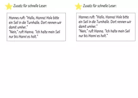 Vorschau - Stundenentwürfe - Leseübung 12 für die 1. Klasse zum Buchstaben Hh - Seite 2