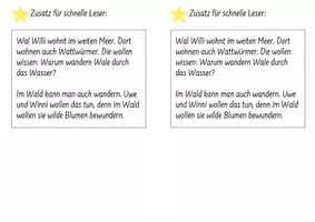 Vorschau - Stundenentwürfe - Leseübung 14 für die 1. Klasse zum Buchstaben Ww - Seite 2