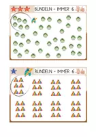 Vorschau - Fördermaterial/Inklusion - Mengenkarten 6er-Bündel ab 4 Jahren – 24 Karten | Kita, Vorschule, Förderung | dreifach differenziert - Seite 2
