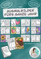 Vorschau - Spiele - "Ausmalbilder für das ganze Jahr" / Mosaikbilder - Deckblatt