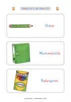 Vorschau - Spiele - Domino In der Schule (Silbenschrift) (Kl. 1 und 2 sowie DaZ) - Seite 3