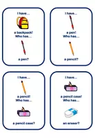 Vorschau - Spiele - Back to School English Vocabulary I Have Who Has Game - Seite 3