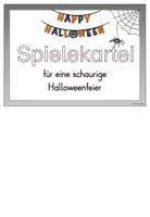 Vorschau - Spiele - Halloween Spiele – Spielekartei für Schule und Grundschule - Seite 1