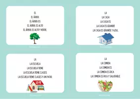 Vista previa - Juegos / Gamificación - Tarjetas de Lectura en Piramide - Fluidez lectora - página 2
