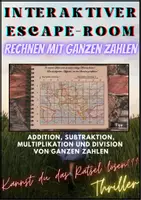 Vorschau - Spiele - Rechnen mit ganzen Zahlen - Interaktiver Escape-Room - Deckblatt