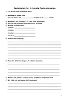Vorschau - Klassenarbeiten - Klassenarbeit lyrische Texte Förderkurs - Seite 1