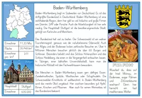 Vorschau - Arbeitsblätter - Deutschland & Bundesländer - Wissenskartei und Forscherheft in drei Versionen - Seite 2