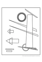 Vorschau - Mal- und Bastelvorlagen - Materialpaket Wassily Kandinsky - Ausmalbilder - Seite 3