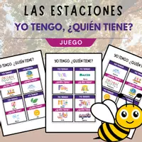Vista previa - Juegos / Gamificación - The Seasons Spanish Vocab Game | Estaciones - Portada