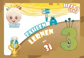 Vorschau - Arbeitsblätter - Die Zahl 3 spielerisch entdecken – Zahlen lernen mit den Alonies - Deckblatt