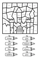 Vorschau - Arbeitsblätter - Rechenmalblatt Märchen - 4 Rechenmalblätter ZR 20 4-fach differenziert - Seite 1