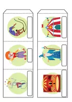 Vorschau - Arbeitsblätter - Leporello/Faltbuch Thema Zirkus (Klasse 1 und 2) - Seite 3
