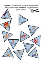 Vorschau - Arbeitsblätter - GRATIS Legestern Zirkus Wortschatz - DaZ/DaF, Deutsch (Klassen 1 und 2) - Seite 1