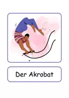 Vorschau - Mal- und Bastelvorlagen - XXL Lesekarten/Bildkarten Zirkus - DaZ/DaF, Deutsch (Grundschule) - Seite 3