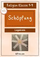Vorschau - Mal- und Bastelvorlagen - Legekreis Schöpfung Grundschule - Deckblatt