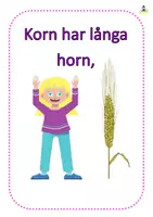 förhandsvisning - De fyra sädesslagen ramsa och kort Ramsa - sida 1