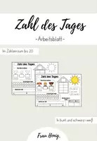 Vorschau - Arbeitsblätter - Zahl des Tages - Arbeitsblatt (ZR 20) - Deckblatt