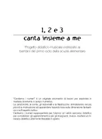 anteprima - Esercizi - 1 2 3 CANTA INSIEME A ME libro con canzoni - Pagina 2