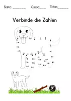 Vorschau - Arbeitsblätter - Von Punkt zu Punkt: Zahlen verbinden 1-32 | ZR 100 - Deckblatt