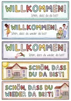 Vorschau - Mal- und Bastelvorlagen - Willkommen / Schön, dass du da bist! - Schuljahresanfang + Wassereis Begrüßungen - Seite 3