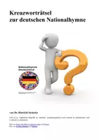 Vorschau - Spiele - Kreuzworträtsel zur deutschen Nationalhymne - Deckblatt