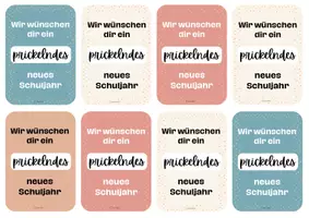 Vorschau - Mal- und Bastelvorlagen - Prickelnder Willkommensgruß für das neue Schuljahr - Seite 2
