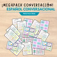 Vista previa - Tarjetas / Manipulativos - MEGA BUNDLE CONVERSACIÓN CONVERSATION CARDS - Portada