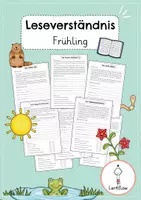 Vorschau - Arbeitsblätter - Lesetraining Frühling Leseverständnis | Kl. 2 - 4 - Deckblatt
