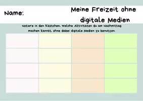 Vorschau - Anderer Materialtyp - Freizeit ohne Medien - Ideensammlung - Seite 1