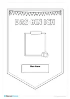 Vorschau - Arbeitsblätter - Wimpel: Das bin ich (1. Klasse/ Einschulung) - Seite 2