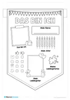 Vorschau - Arbeitsblätter - Wimpel: Das bin ich (1. Klasse/ Einschulung) - Seite 3
