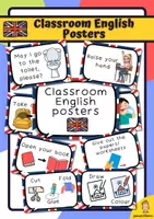Προεπισκόπηση - Flashcards - Αφίσες Αγγλικών Τάξης. Classroom English Posters - Εξώφυλλο