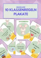 Vorschau - Poster - Mausklasse: 10 Klassenregel Plakate - Deckblatt