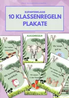 Vorschau - Poster - 10 Plakate mit Klassenregeln: Elefantenklasse - Deckblatt