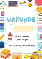 Vorschau - Arbeitsblätter - Lese-Urkunde für den Lesekönig/ die Lesekönigin - Seite 2