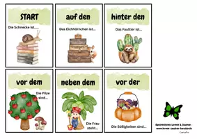 Vorschau - Spiele - Lesespiel Präpositionen - Ich habe... Wer hat? - Seite 1