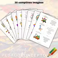 Aperçu - Autre type de ressources - Boite à comptines - Page de couverture