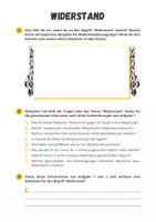 Vorschau - Arbeitsblätter - Widerstand - Material zu "Bis die Sterne zittern" (J. Herwig) - Seite 1