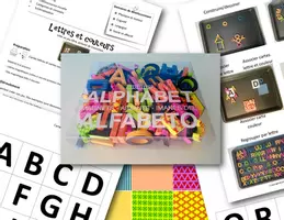 Aperçu - Jeux - Lettres et couleurs - Page de couverture
