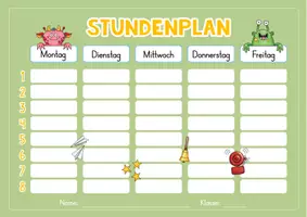 Vorschau - Arbeitsblätter - Stundenplan als Begrüßungsgeschenk - Seite 3