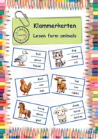 Vorschau - Spiele - Materialpaket "farm animals" - Tafelkarten in A4 & A5 + 4 Spiele - Seite 1