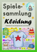 Vorschau - Spiele - Spielesammlung Kleidung (Klassen 1 und 2 sowie DaZ) - Deckblatt