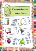Vorschau - Spiele - Materialpaket "fruits" - Tafelkarten in A4 & A5 + 4 Spiele - Seite 1
