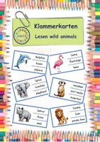 Vorschau - Spiele - Materialpaket "wild animals" - Tafelkarten in A4 & A5 + 4 Spiele + 1 Arbeitsblatt - Seite 1