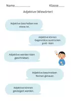 Vorschau - Arbeitsblätter - Einführung Adjektive 2. Klasse - Seite 1