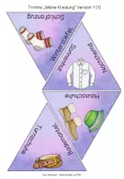 Vorschau - Spiele - Trimino Meine Kleidung (Lernspiel) - Seite 1