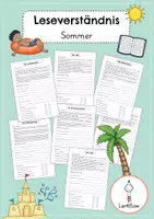 Vorschau - Arbeitsblätter - Lesetraining Sommer Leseverständnis | Kl. 2 - 4 - Deckblatt