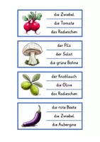 Vorschau - Spiele - Klammerkarten Lesen Gemüse (2-fach differenziert) - Seite 3
